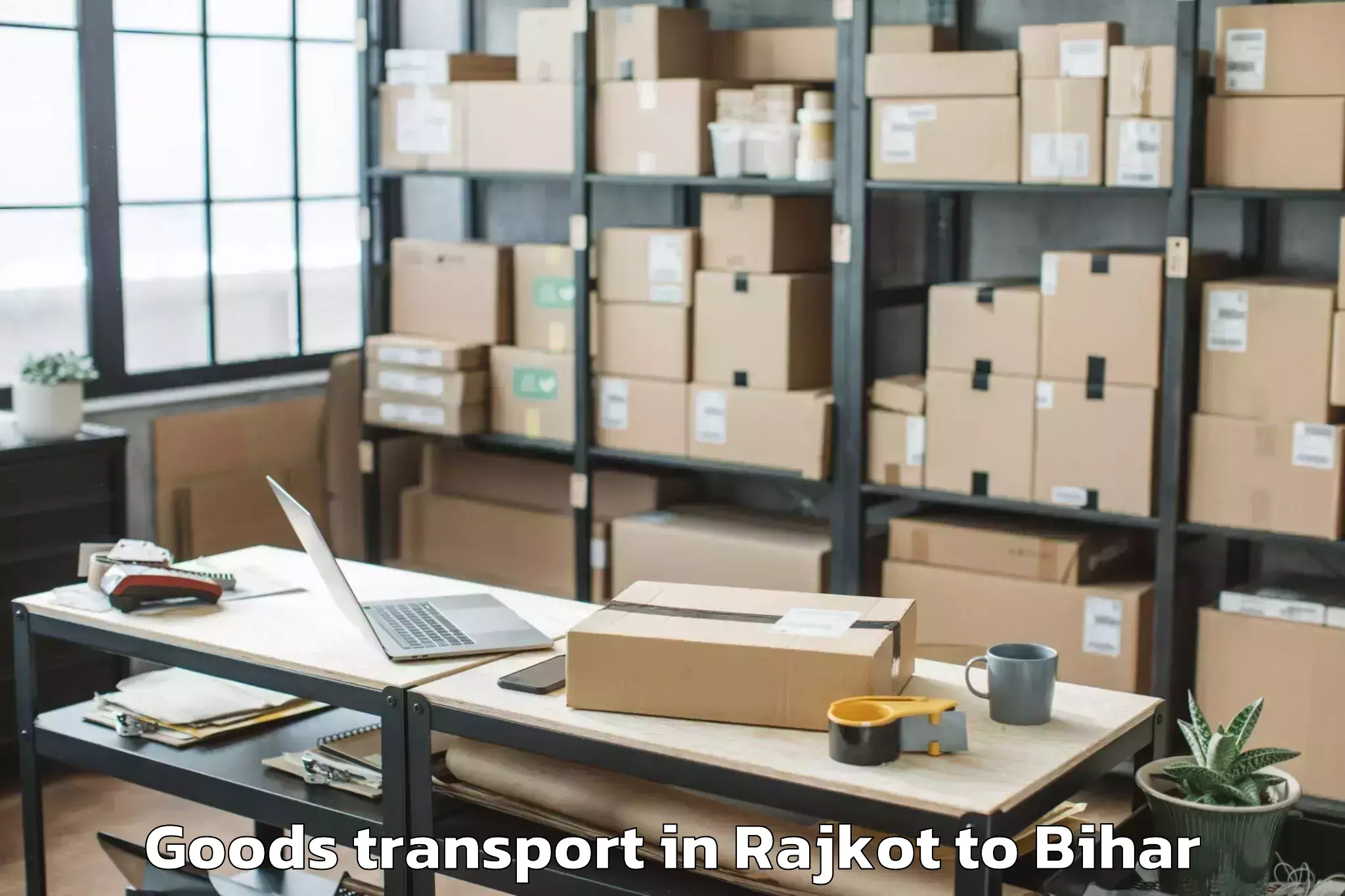 Quality Rajkot to Gaunaha Goods Transport